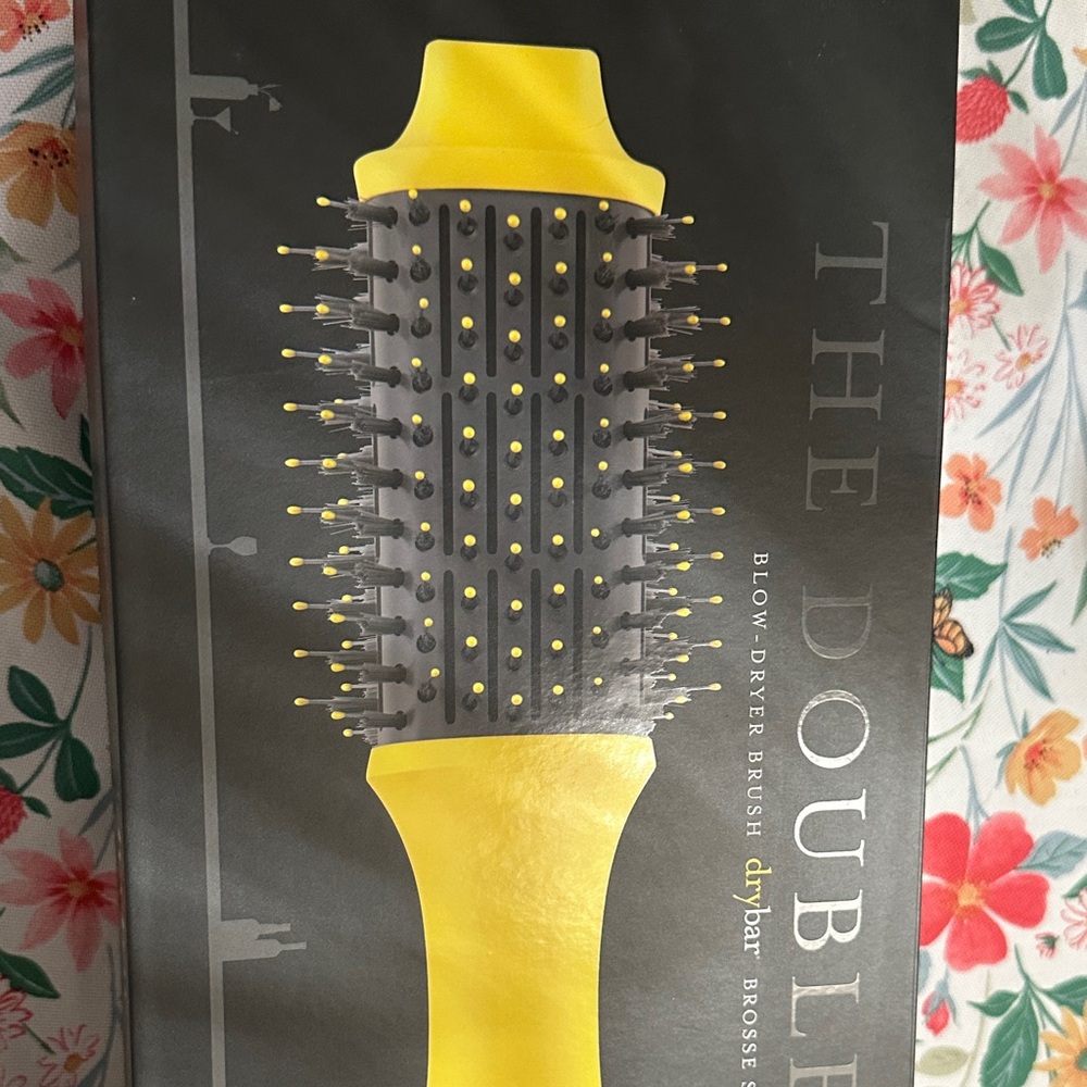 Drybar Vibrant Yellow and Gray Blow-Dryer Brush